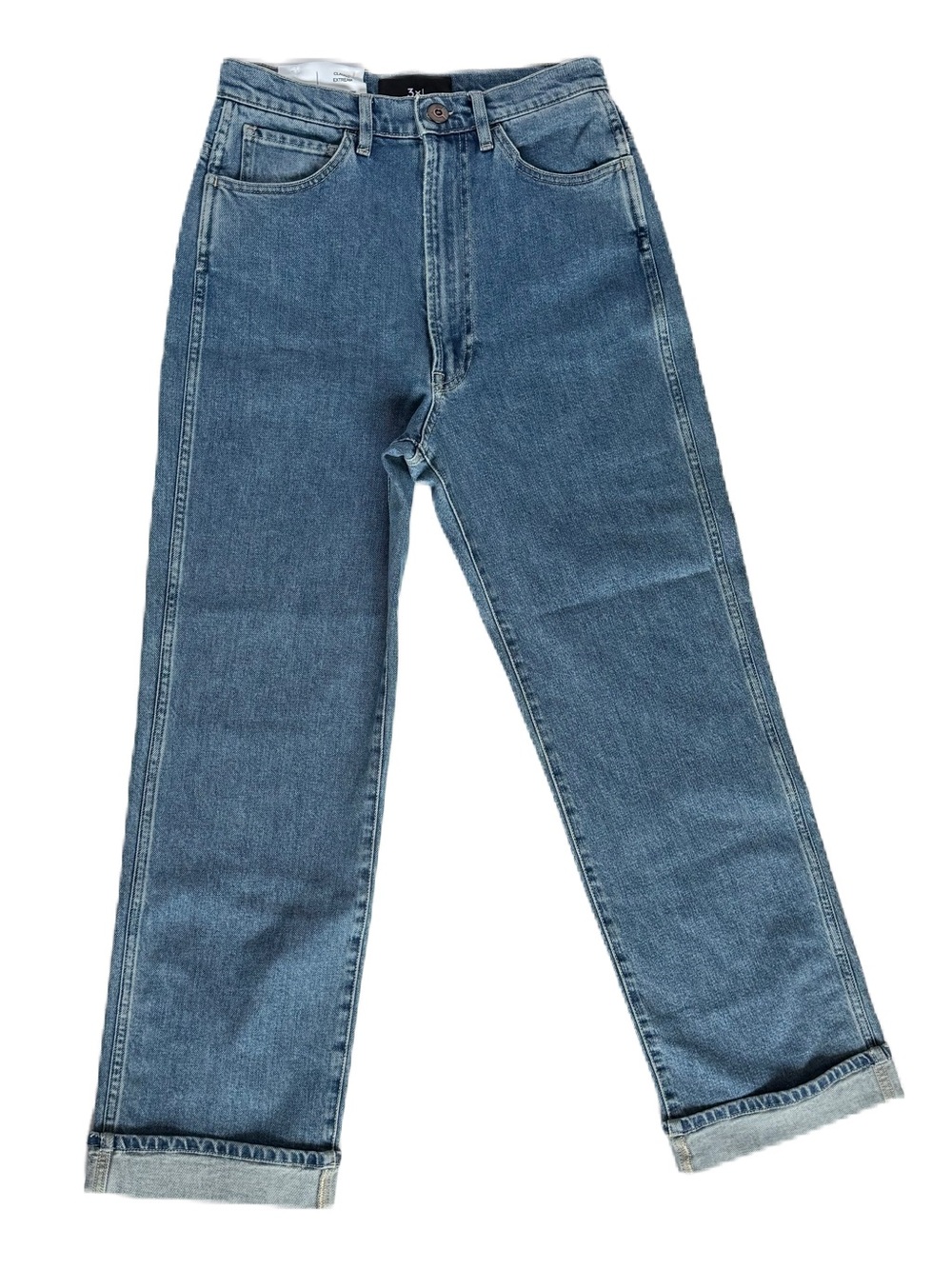 3x1 NYC Jeans Claudia Extream Super High Rise Straight Leg Size 27 NWT Italy